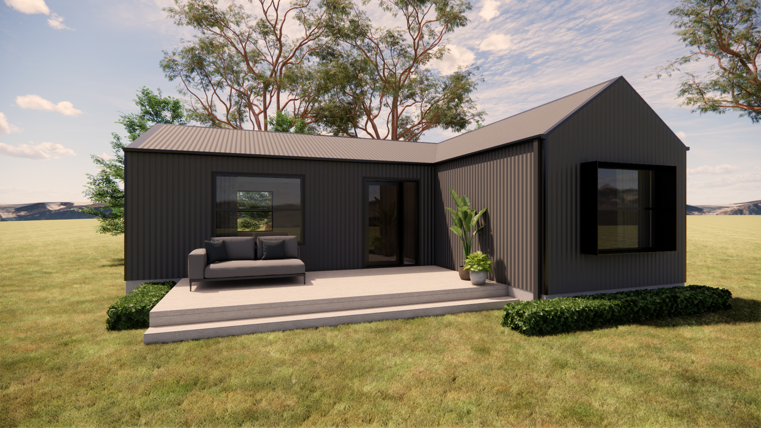 Rendering of the Hinton 60 square metre, two-bedroom home